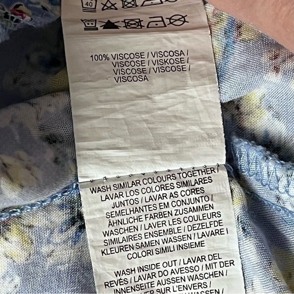 Primark Ditzy Floral Ruffle Wrap Mini Dress Cottegecore Coquette Beach Coastal 8 - Picture 8 of 11